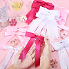 60Pcs 3 Colors Polyester Packaging Ribbon Bows AJEW-ME0003-03-3