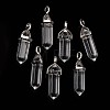 Bullet Glass Pointed Pendants G-F295-02K-1