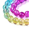 Baking Painted Transparent Glass Beads X-DGLA-M001-8mm-04-3