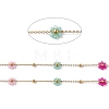 Flower Glass Beaded Chains CHS-P016-42G-2