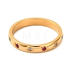 Ion Plating(IP) 304 Stainless Steel With Rhinestone Rings for Women X-RJEW-S239-01G-2