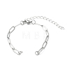 Tarnish Resistant 304 Stainless Steel Paperclip Chains Bracelet Making X-AJEW-JB01038-02-1
