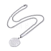 Non-Tarnish 304 Stainless Steel Pendant Necklaces NJEW-C042-06P-3