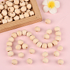 Natural Unfinished Wood Beads WOOD-PA0001-16C-4