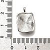 Brass Micro Pave Cubic Zirconia Pendants KK-M318-37P-3