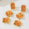 Alloy & Enamel Dangle Stud Earrings FS-WGD7C05-01-3