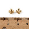 Brass Clear Cubic Zirconia Beads KK-D106-07G-3