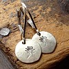 Alloy Leverback Earrings WGDE6E3-01-1
