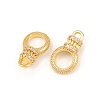 Brass Micro Pave Clear Cubic Zirconia Pendant Bail CU-CBA5CB0-07G-2