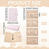 1Pc Heart Textured PU Imitation Leather Jewelry Loose Leaf Bider Cover for Earrings Bracelets Necklaces AJEW-FG0005-93-2