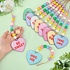 10Pcs Wood Hanging Ornaments HJEW-PH02492-3
