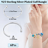 6Pcs Brass Cuff Bangle Making KK-BBC0022-74-2