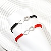 2Pcs Infinity 201 Stainless Steel Link Bracelets BJEW-JB13789-2