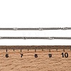 12Pcs 1.8MM 304 Stainless Steel Textured Twisted Chain Necklaces for Men Women NJEW-H093-20P-03-6