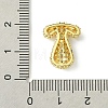 Rack Plating Brass Clear Cubic Zirconia Pendants KK-S378-01G-T-3