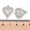 304 Stainless Steel Pendants Rhinestone Settings STAS-L317-48P-3