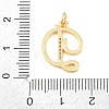 Brass Micro Pave Clear Cubic Zirconia Pendants CU-CBA7939-01D-G-3