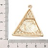 Alloy Egyptian Pyramid Eye Pendants PALLOY-K021-04G-3