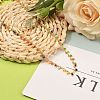 Brass Handmade Glass Beaded   Necklaces NJEW-JN03135-02-4