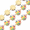 304 Stainless Steel & Enamel Link Chains CHS-Q004-001J-NF-1