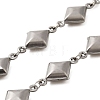 304 Stainless Steel Rhombus Link Chains CHS-G037-03P-1