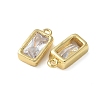 Brass Micro Pave Cubic Zirconia Pendants KK-P290-29G-2