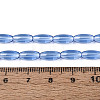 Transparent Glass Beads Strands GLAA-T028-15T-03-4