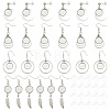 8 Pairs 4 Style 304 Stainless Steel Earring Hooks EJEW-AB00037-1