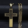 Stainless Steel Cross Pendant Necklaces YH0814-1-1