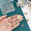 12Pcs 6 Styles Brass Micro Pave Cubic Zirconia Pendants KK-HY0004-49-3