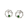 Brass Micro Pave Cubic Zirconia Stud Earrings for Women WGC9076-02-3