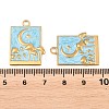 304 Stainless Steel Enamel Pendants STAS-K293-19G-4