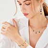 9Pcs 9 Colors Brass Cubic Zirconia Pendants ZIRC-FH0001-55-5