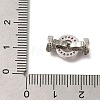 Rack Plating Ring Brass Micro Pave Cubic Zirconia Fold Over Clasps KK-F883-19P-02-3