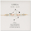 Natural stone constellation bracelet with 12 zodiac signs NR2952-11-1