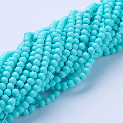 Glass Pearl Beads Strands HY-4D-B60-1