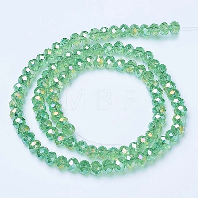 Electroplate Glass Beads Strands EGLA-A034-T10mm-B11-1