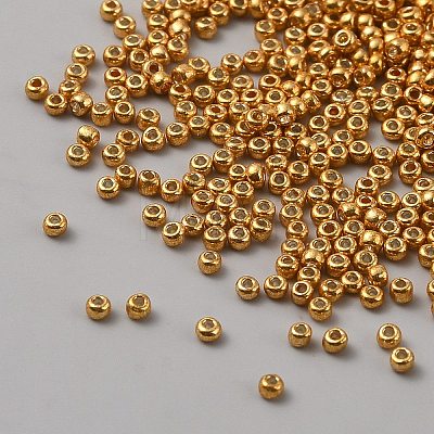 Metallic Colours Glass Seed Beads SEED-WH20001-01D-1