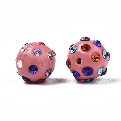 Polymer Clay Rhinestone Beads RB-T017-31B-A-1