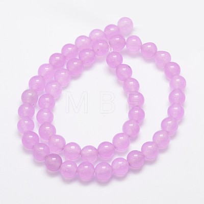 Natural & Dyed Malaysia Jade Bead Strands G-A146-8mm-A17-1