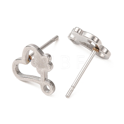 304 Stainless Steel Stud Earring Findings SA-CBA4E98-01D-P-1