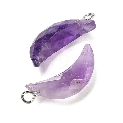 Natural Amethyst Pendants G-L614-D05-P05-1