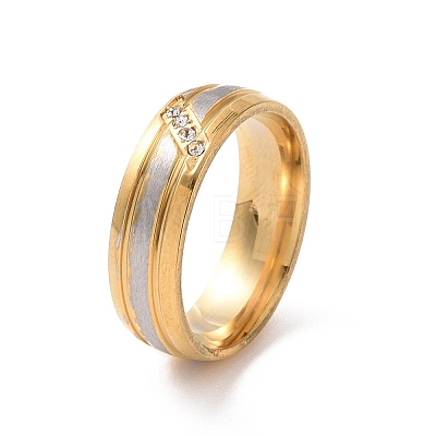 Crystal Rhinestone Rhombus Finger Ring RJEW-I089-32A-1