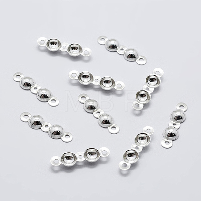 925 Sterling Silver Bead Tips Knot Covers STER-K167-002D-S-1