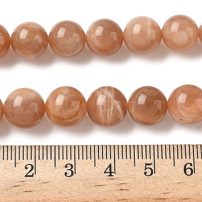 Round Natural Multi-Moonstone Beads Strands G-I176-09-10mm-01-1