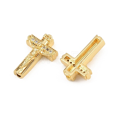 Easter Brass Micro Pave Clear Cubic Zirconia Pendants CU-CBADC6C-10G-04-1