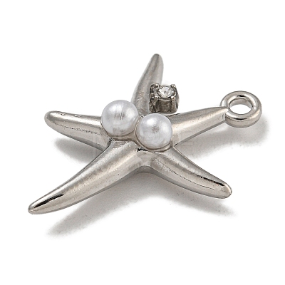 Alloy ABS Pearl Pendants PALLOY-F312-59P-1