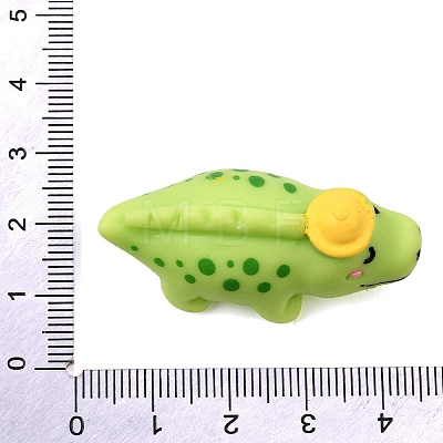 Sea Animals Opaque Resin Crocodile with Hat Figurine RE-CBA1AA1-03H-1