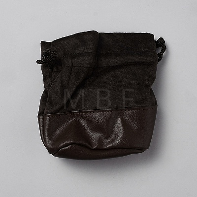 Velvet & PU Leather Storage Bags TP-WH0002-05C-1