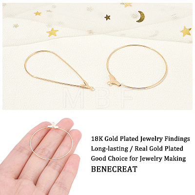 BENECREAT Brass Pendants KK-BC0001-31G-NF-1